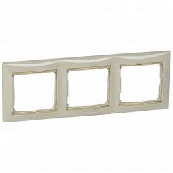 Legrand Valena Крем/Золото Рамка 3-ая горизонт. арт. 774153