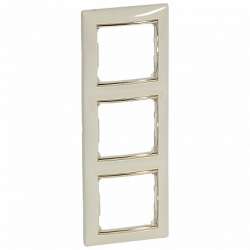Legrand Valena Крем/Золото Рамка 3-ая вертикал. арт. 774157