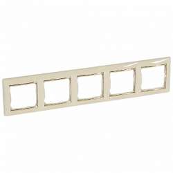 Legrand Valena Крем/Золото Рамка 5-ая горизонт. арт. 774155