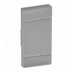 Legrand Valena LIFE Алюм MyHome Накладка для мех. BUS/SCS.С сим-м "GEN-On-Off" 1 мод Уст справа арт. 755557