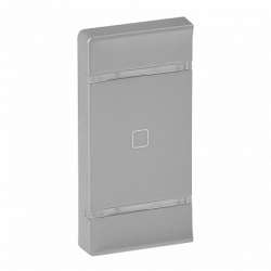 Legrand Valena LIFE Алюм MyHome Накладка мех. BUS/SCS.С сим-м "Стоп".1 модуль.Уст. справа или слева арт. 755342