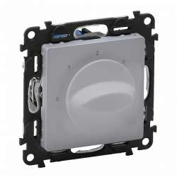 Legrand Valena LIFE Алюм Выключатель вентилятора 4-позиционный (с лицевой панелью) арт. 752332