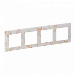 Legrand Valena LIFE Ампир белый Рамка 4-ая арт. 754104