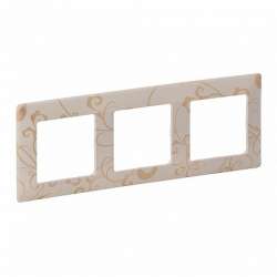 Legrand Valena LIFE Ампир бежевый Рамка 3-ая арт. 754113