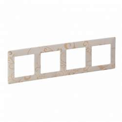 Legrand Valena LIFE Ампир бежевый Рамка 4-ая арт. 754114