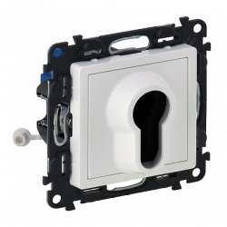 Legrand Valena LIFE Бел Выключатель с ключом,2 положения.10А 230В (с лицевой панелью) арт. 752125