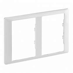 Legrand Valena LIFE Белая Рамка для двойных розеток 2-постовая арт. 754222