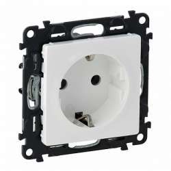 Legrand Valena LIFE DIY Бел Розетка 1-ая с/з, винт.зажим арт. 753425