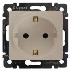 Legrand Valena LIFE DIY Сл.кость Розетка 1-ая с/з, безвинт.зажим арт. 753521