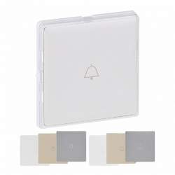 Legrand Valena LIFE Накладка выкл кноп с подс с полем д/надп 3вст(бел,сл.кос,алюм)в компл арт. 755110