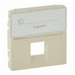 Legrand Valena LIFE Сл.кость Накладка розетки ТЛФ/комп 1-ой с полем для надписи арт. 755471