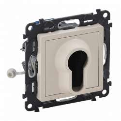 Legrand Valena LIFE Сл.кость Выключатель с ключом,2 положения.10А 230В (с лицевой панелью) арт. 752225