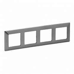 Legrand Valena LIFE Сталь Рамка 4-ая арт. 754154