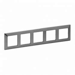 Legrand Valena LIFE Сталь Рамка 5-ая арт. 754155