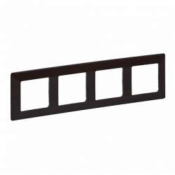 Legrand Valena LIFE Темное дерево Рамка 4-ая арт. 754174