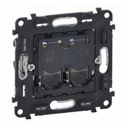 Legrand Valena Мех IN'MATIC Розетка 2-ая комп, RJ45, кат.6A STP арт. 753049