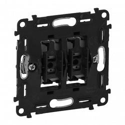 Legrand Valena Мех IN'MATIC Выключатель 2-клавишный 10АХ 250В арт. 752005