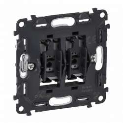 Legrand Valena Мех IN'MATIC Выключатель кнопочный 2-клавишный 6А 250В арт. 752018