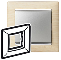 Legrand Valena Светлое дерево/Серебро Рамка 1-ая арт. 770381