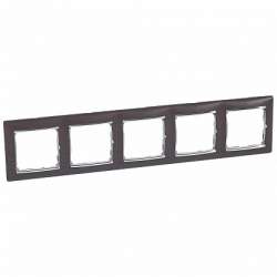 Legrand Valena Темное дерево/Серебро Рамка 5-ая горизонт. арт. 770375