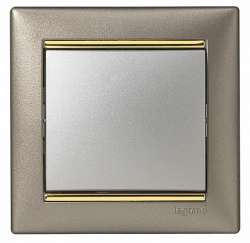 Legrand Valena Титан/Золото Рамка 1-ая арт. 770361