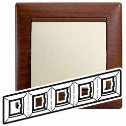 Legrand Valena Тонированное дерево Рамка 5-ая гориз арт. 770315