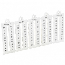 Legrand Viking 3 Листы с этикетками для клеммных блоков гориз формат шаг 5 мм цифры от 31 до 40 арт. 039508