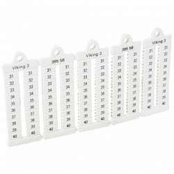 Legrand Viking 3 Листы с этикетками для клеммных блоков верт формат шаг 5 мм цифры от 1 до 50 арт. 039559