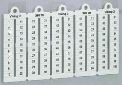 Legrand Viking 3 Листы с этикетками для клеммных блоков верт формат шаг 6 мм цифры от 1 до 100 арт. 039570