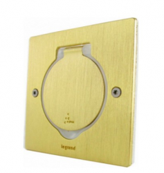 Legrand Встраиваемый блок IP44, квадратный, бронза арт. 089710