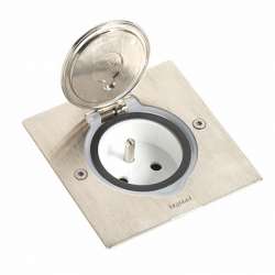 Legrand Встраиваемый блок IP44 круг.нерж.2м арт. 089701