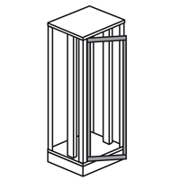 Legrand XL3 Рама Панель лицевая поворотная 24M арт. 020568