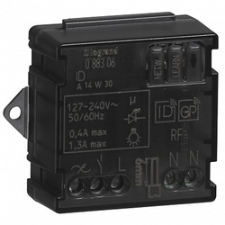 Legrand Zigbee Микромодуль выключателя с нейтралью. 1 канал, 300 Вт арт. 088306