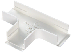 Ответвление Т-образное для мини-плинтусов 20x12,5 белое (030224 - SPL - 020005S) арт. 020005S