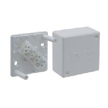 PE Коробка клеммная, наруж.монтаж, 55х55х30мм, клеммная колодка 4мм2, IP42, сер арт. PE 410 142/04 С