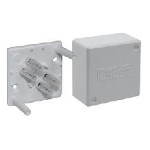 PE Коробка клеммная, наруж.монтаж, 55х55х30мм, клеммная колодка 6мм2, IP42, сер арт. PE 410 142/06 C