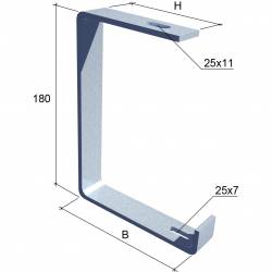 Потолочное крепление для кабельного лотка КМ-Профиль арт. SPV100