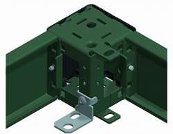 SE 4 Скобы крепления цоколя к полу перед.мод. арт. NSYOL6GF