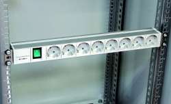 SE Actassi Блок розеток 8хSchuko 1U 19" с выключателем арт. NSYAPU19S8S