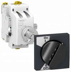 SE Acti 9 Черная Рукоятка поворотная с передаточным механизмом для iC60, iC60+Vigi арт. A9A27005