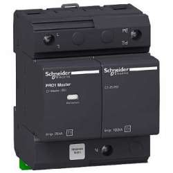 SE Acti 9 PRD1 MASTER Ограничитель перенапряжения 1P+N, класс 1, со сменными картриджами арт. 16361