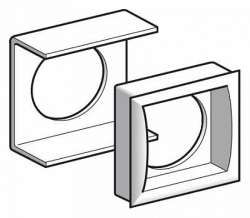 SE Адаптор для монтажа заподлицо для ХВ6, квадрат. арт. ZB6YC002