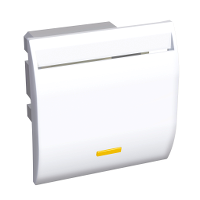 SE Altira Бел Переключатель карточный 10A R9003 арт. ALB44035