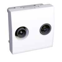 SE Altira Бел Розетка TV-FM проходная R9003 (ALB44324) арт. ALB44324