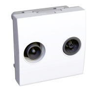 SE Altira Бел Розетка TV-FM проходная R9003 (ALB44327) арт. ALB44327