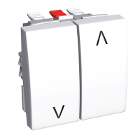 SE Altira Бел Выключатель для жалюзи 16A RAL 9003 арт. ALB44087