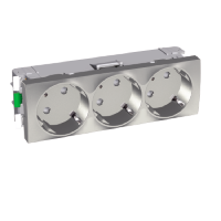 SE Altira Металлик Розетка 3-ая 45град. 2P+E со шторками арт. ALB46262