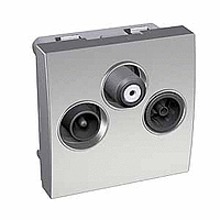 SE Altira Металлик Розетка TV-FM-SAT оконечная 2 вход арт. ALB46322