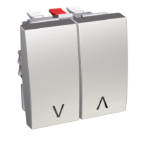 SE Altira Металлик Выключатель для жалюзи нажимной 10A арт. ALB46089