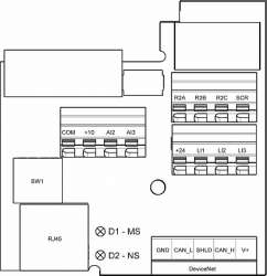 SE Altivar Коммуникационная карта Device net арт. VW3A31209
